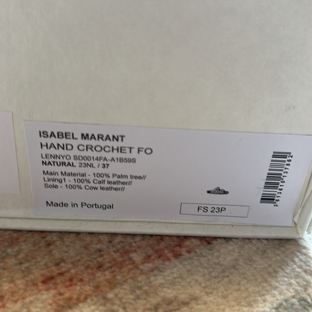 Isabel Marant Lennyo Woven Raffia Sandals *New in box - Picture 8 of 8